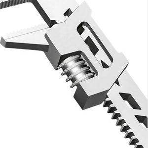 Clé à tuyau multifonction en forme de F à angle droit, en acier à haute teneur en carbone, réglable, à grande ouverture, flexible, pour réparation automobile - Product Image 5