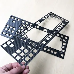 RJX 3k full carbon fiber mechanical keyboard carbon fiber positioning plate Carbon Fiber DIY Keyboard