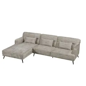 New textile sofa set for living room from foshan furniture market