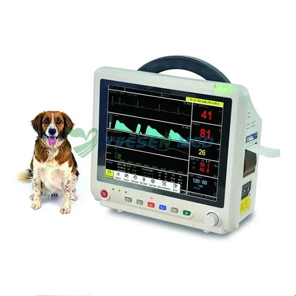 Monitor de presión arterial digital de uso veterinario etco2 multiparámetro veterinario económico Monitor de paciente veterinario