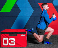 Caja Pliométrica 3 en 1, Equipo de Entrenamiento de Salto y Fitness