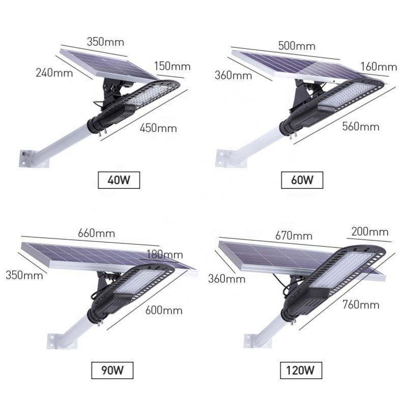 Artículos Promocionales Solar 60W integrado Led de lámpara de la luz de calle