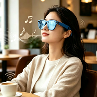 Lunettes Intelligentes IA avec Caméra HD 1300W, Transfert WIFI, Contrôle par Gestes ChatGPT, Traduction IA, Photographie, Verre Meta
