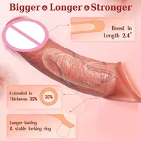 Manchon réaliste pour pénis, vibromasseur, stimulateur du point G, godemiché creux en silicone, retardateur d'éjaculation, jouets sexuels pour adultes pour le plaisir masculin