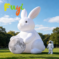Mascotte animale gonflable de dessin animé de haute qualité pour l'extérieur avec éclairage LED