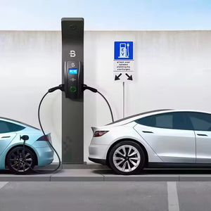 แท่นชาร์จไฟ AC EV แบบติดผนัง IP55ช่องเสียบคู่22Kw * 2 Type1เครื่องชาร์จ Type2 GB /t AC EV - Product Image 3