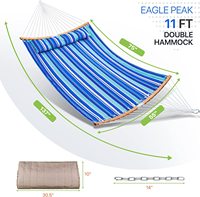 WOQI – hamac d'extérieur Portable en coton de haute qualité avec bois de bambou pour cour de Patio, vente en gros