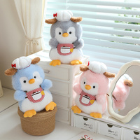 Peluche pingouin mignonne, coussin de sommeil, peluche super douce, rembourrage en coton PP, cadeau d'anniversaire pour enfants, sac OPP, tailles personnalisées