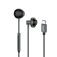 Écouteurs intra-auriculaires filaires avec commande mains libres, basses profondes, type C, pour jeux, compatibles avec iPhone 15 16