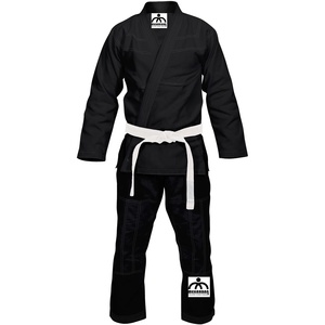 2023 conjuntos de Kimono BJJ de tejido de alta tecnología Unisex de alta calidad 100% algodón logotipo personalizado MMA personalizable OEM liso Pakistán BJJ Gi corto - Product Image 2