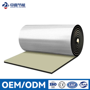 Self Adhesive Aluminum Foil Rubber Foam Insulation Roll Closed Cell Soundproof Heat Insulation For Roof Wall - Product Image 1