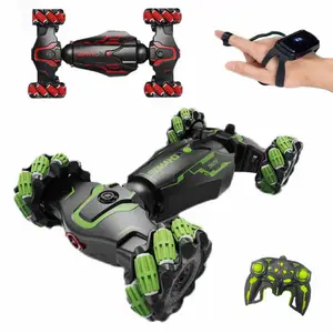 4WD Remote Control Car Watch Gesture Sensor Car Double Sided 360 Degree Rotating Tumbling RC Stunt Car