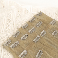 Extensions de cheveux à clipser, cheveux humains naturels Remy, clips invisibles, 100% cheveux naturels, clips pour femmes, vente en gros, personnalisées