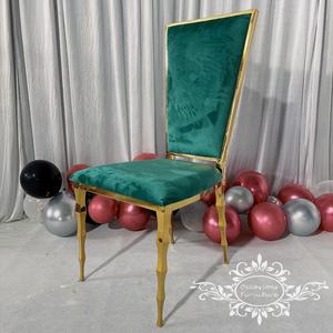 Coussins échangeables mariage <span class=keywords><strong>en</strong></span> acier inoxydable doré chaises de salle à manger meubles commerciaux <span class=keywords><strong>d</strong></span>'hôtel - Product Image 1