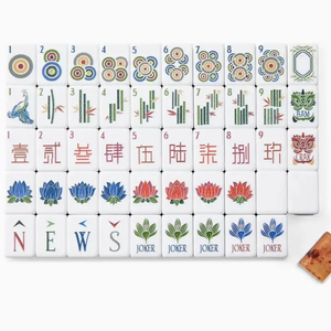 批发新款轻便豪华4层防褪色麻将套装木纹装饰麻将 - Product Image 4