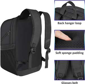 Mochila moderna de muestra gratuita con compartimento de viaje personalizado enrollable, mochila urbana para senderismo con compartimento expandible enrollable para portátil universitario - Product Image 3