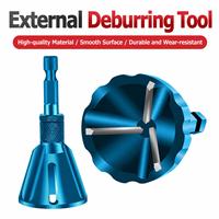 REALMAX Outer Circle Rose Reamer, ébavureur et chanfreineur d'acier pour bords de 45 degrés, filetage et débavureur de vis