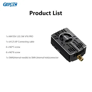 Precio al por mayor Geprc Maten 1.2g 5w VTX Pro de largo alcance con protocolo de control IRC Tramp para piezas de cuadricóptero RC DIY - Product Image 2