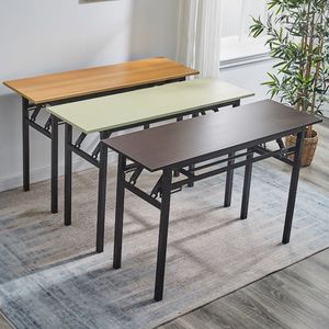 Mesa de Conferencia Plegable de Tablero Artificial, Escritorio Cuadrado Reforzado para Oficina, Reuniones, Capacitación, Disponible en Varios Colores - Product Image 1