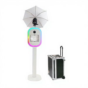 Station de photos ovale pour <span class=keywords><strong>iPad</strong></span> 13/Surface <span class=keywords><strong>Pro</strong></span> 12.3/DSLR, machine à selfie pour la location d'événements de mariage et de fête - Product Image 1