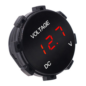 Voltmetro a pannello digitale DC 12V-24V <span class=keywords><strong>Display</strong></span> a Led misuratore di tensione elettrico Tester Volt impermeabile <span class=keywords><strong>per</strong></span> <span class=keywords><strong>auto</strong></span> moto barca ATV camion - Product Image 1