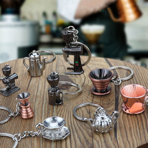 Portachiavi in metallo creativo regalo promozionale personalizzato portachiavi <span class=keywords><strong>caffè</strong></span> caffettiera - Product Image 2