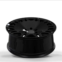 WHEELBOSS Jantes tout-terrain personnalisées avec logo, PCD 5x112, noir mat, forgées en aluminium, plaquées zinc, pour rétrofit/amélioration
