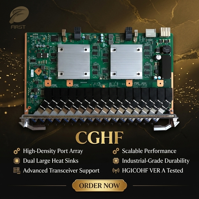 Carrier Grade HWs CGHF 16-Port Combo XG GPON Line Card H901CGHF H902CGHF Fit MA5800 OLT FTTH Large Broadband Projects