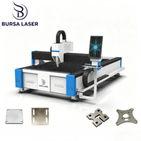 Cortadora Láser de Fibra CNC Económica de 3KW, 3015, Refrigerada por Agua, de Alta Precisión para Corte de Metal, Acero y Aluminio, con Sistema Cypcut
