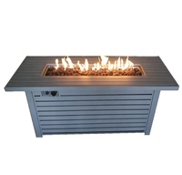 Table de foyer d'extérieur pour jardin, en métal au gaz, nouveau Design