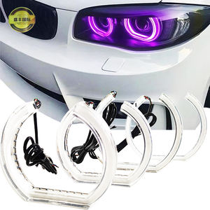 Nuevos Anillos de Halo LED RGB de Cristal Acrílico en Forma de U SHENGFENG para Faros Delanteros de Automóviles, Modificación de Faros Delanteros, Cambio de Color Universal - Product Image 1