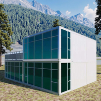 Maison préfabriquée moderne en acier, respirante, écologique et pliable, pour appartements, centres commerciaux, complexes hôteliers, hôtels, entrées, fermes, bureaux et bâtiments