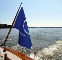 Bandera de Chuuk de 3x5 pies, poliéster de lujo resistente y duradero, para interiores/exteriores con rayas cosidas y ojales de latón