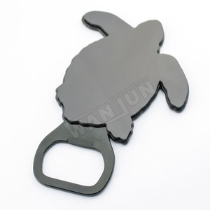 Factory Customized 3d Sea Turtle Resin Metal Beer Bottle Opener Fridge Magnet