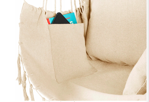 Chaise hamac bohème moderne en macramé mobilier de jardin extérieur portable avec trois oreillers en tissu suspendus <span class=keywords><strong>pour</strong></span> l'extérieur - Product Image 5