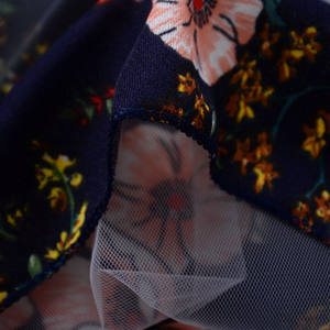 Vestido de fiesta floral con volantes y cuello de encaje de hilo para niña, estilo bohemio, con estampado de girasoles - Product Image 5