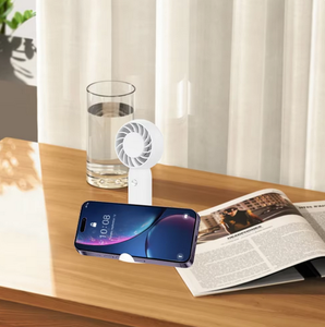 Quạt cầm tay 2 trong 1 điện thoại đứng tốc độ cao Turbo ba tốc độ quạt để bàn mùa hè ngoài trời có thể đeo Pin cho mùa hè - Product Image 6