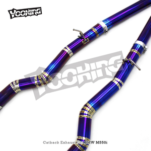 Sistema de Escape Catback YOOKING de Aleación de Titanio Pulido a Espejo de 1.2 mm para M550/M550i G30/N63 4.4TT 2017-2022 - Product Image 3