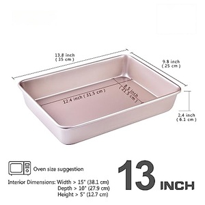 Wholesale Reusable Durable Carbon Steel Non-Stick Rectangle <b>Small</b> Baking <b>Pan</b> Heat Resistant Multifunctional Space Saving Custom - Product Image 2