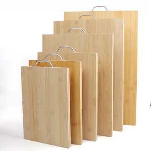 Bamboo Cutting Board <b>Set</b> 30x20 Cm With Handle For Kitchen Use - Product Image 1