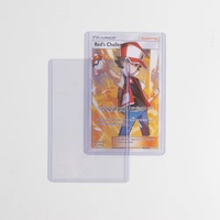 3x5 PVC Fotoğraf Üstten Yüklemeli Kart Tutucu, Ultra Şeffaf, Uzun Kartlar için, Geniş Görüş Açılı, Yüksek Kaliteli