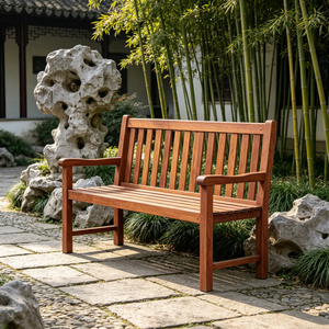 Fauteuil à bascule double en bois de peuplier fait main, écologique, à dossier haut, pour personnes âgées, avec 3 positions inclinables, idéal pour hôtel - Product Image 2