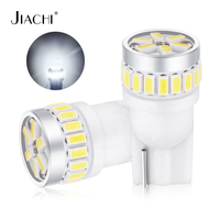 TCYATO Ampoule LED Super Lumineuse 3014 24SMD DC12-24V T10 pour Voiture, Lampe d'Indication de Tableau de Bord W5W 194