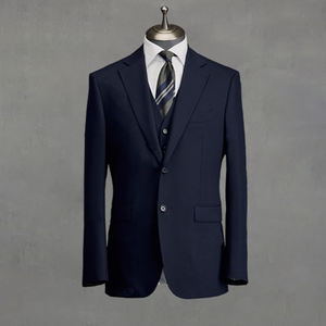 Высококачественный формальный свадебный костюм, деловой мужской костюм из 2 предметов, роскошный пошив, однобортный костюм для мужчин - Product Image 4