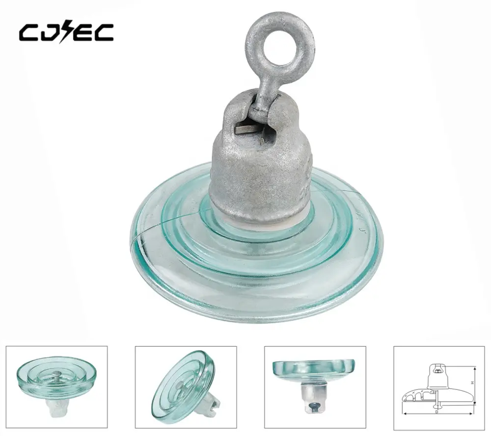 Disc Porcelain Post Insulators Polymeric Strain Power Spool Cable Electric Pin High Voltage Glass Insulator