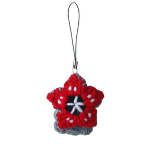 Nuovo Portachiavi Fatto a Mano con Mini Pianta Carnivora all'Uncinetto - Product Image 1