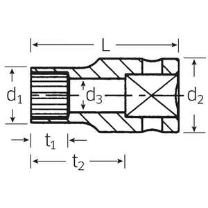 STAHLWILLE - 02011016 Clé à douille à entraînement cannelé 3/8 ''-EAN 4018754109166 DOUILLES À MAIN 3/8 - Product Image 2