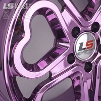 Rines Personalizados en Forma de Corazón Forjados de 18 y 19 Pulgadas con Acabado Espejo Morado para Pors-che Mini-Cooper B-M-W - Rines Premium LS Bespoke