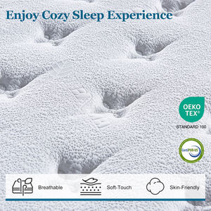 New Design <b>King</b>/Queen Size Eco-Friendly Hypo-Allergenic Silent Pocket Spring <b>Mattress</b> for Apartment Hospital School Use-10-Year - Product Image 2