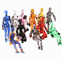 Ensemble de figurines articulées DIY T13, modèles de robots articulés multi-packs avec accessoires d'armes
